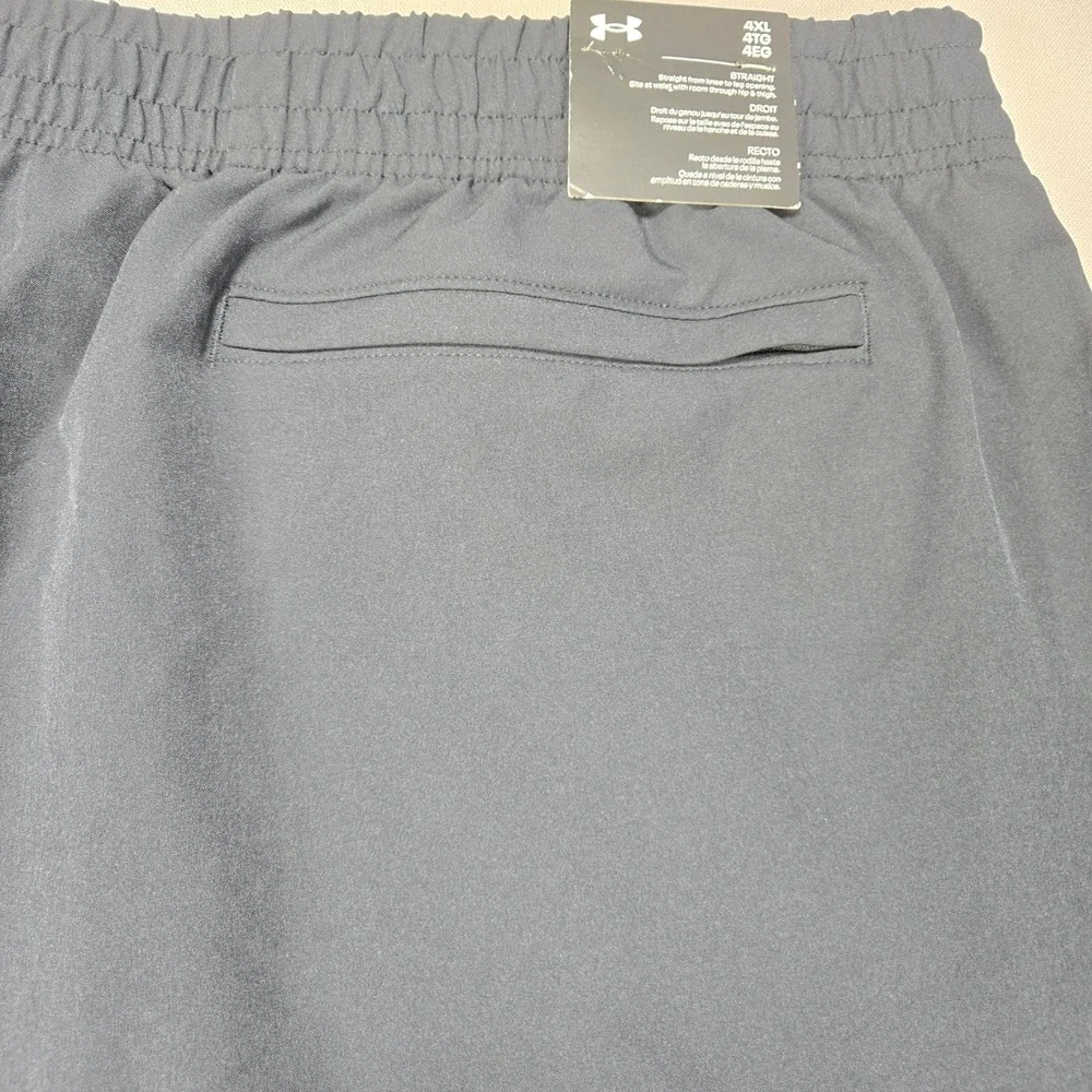 Under‎ Armour Athletic Pants 1388824 Straight Loose Fit Black Mens 4XL NEW - Picture 3 of 12